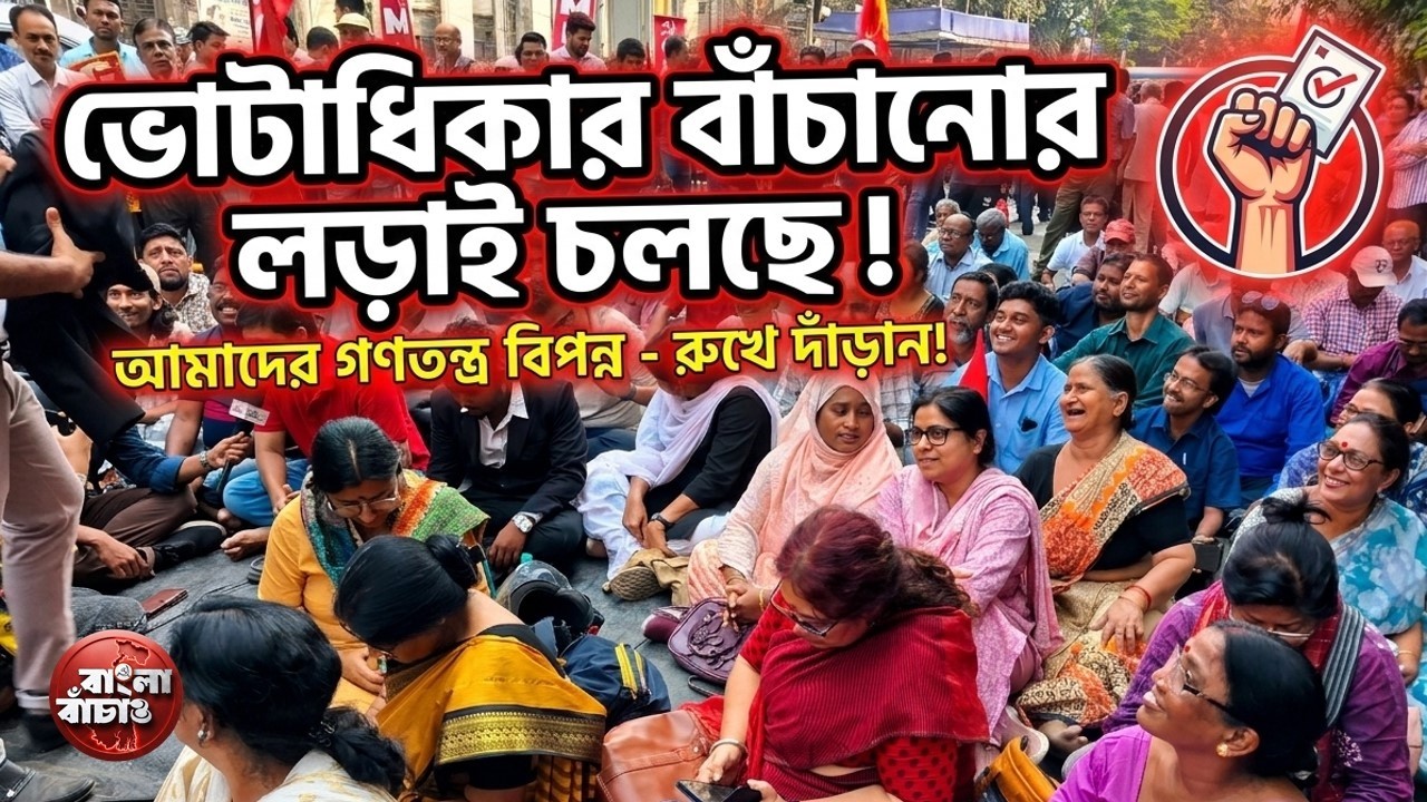 ভোটাধিকার ও গণতন্ত্র বাঁচানোর লড়াই...  #BanglaBachao