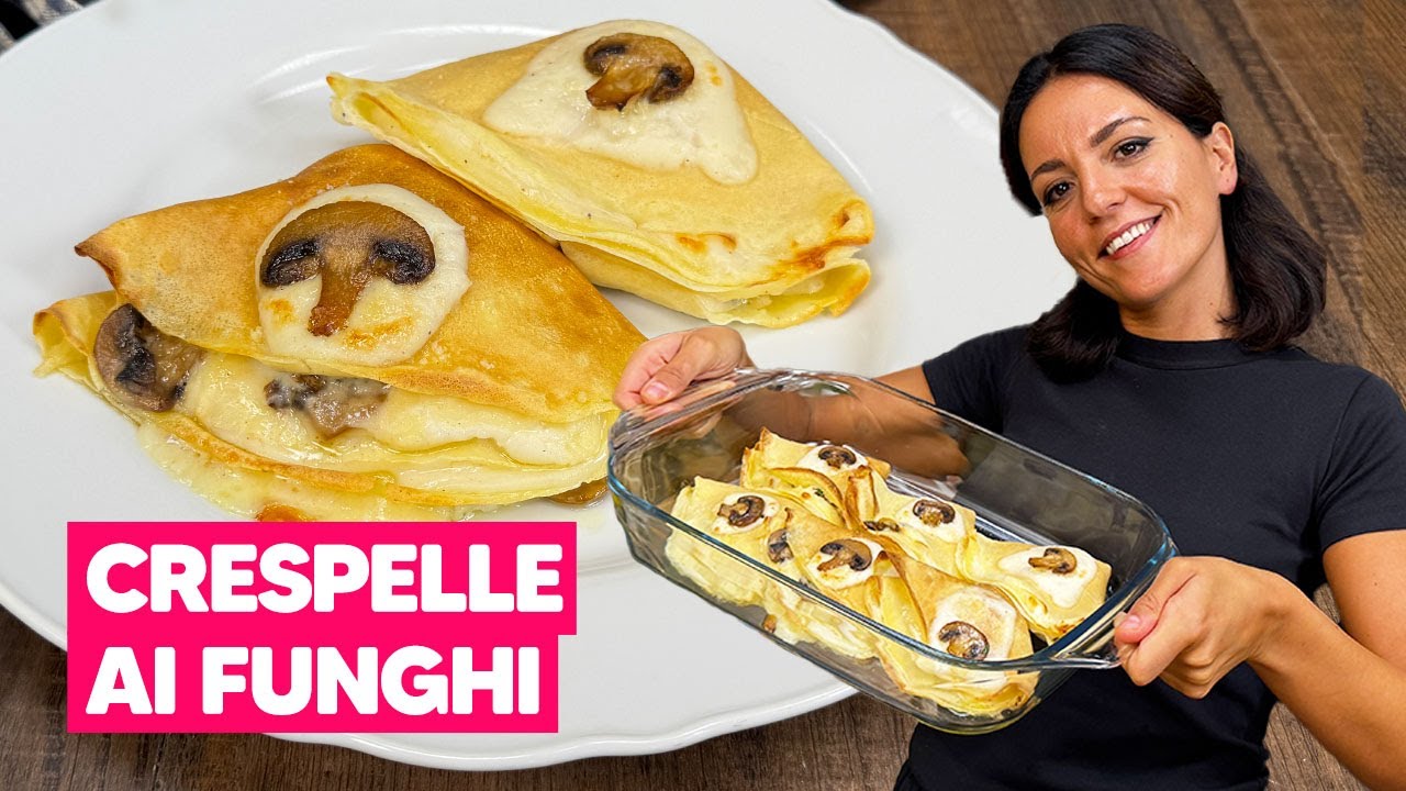 CRESPELLE AI FUNGHI: la ricetta del primo CREMOSO perfetto per l'autunno! 🍄🤎