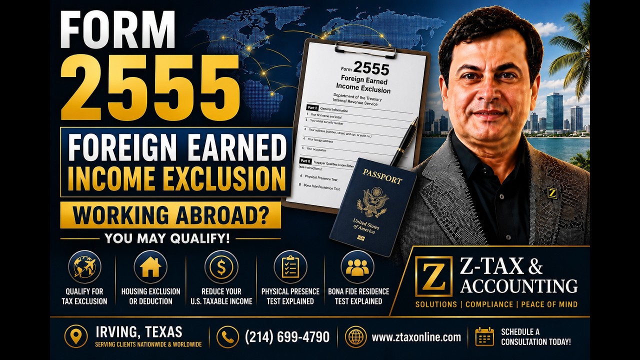 Working Abroad? IRS Form 2555 Explained | Foreign Earned Income Exclusion (FEIE)
