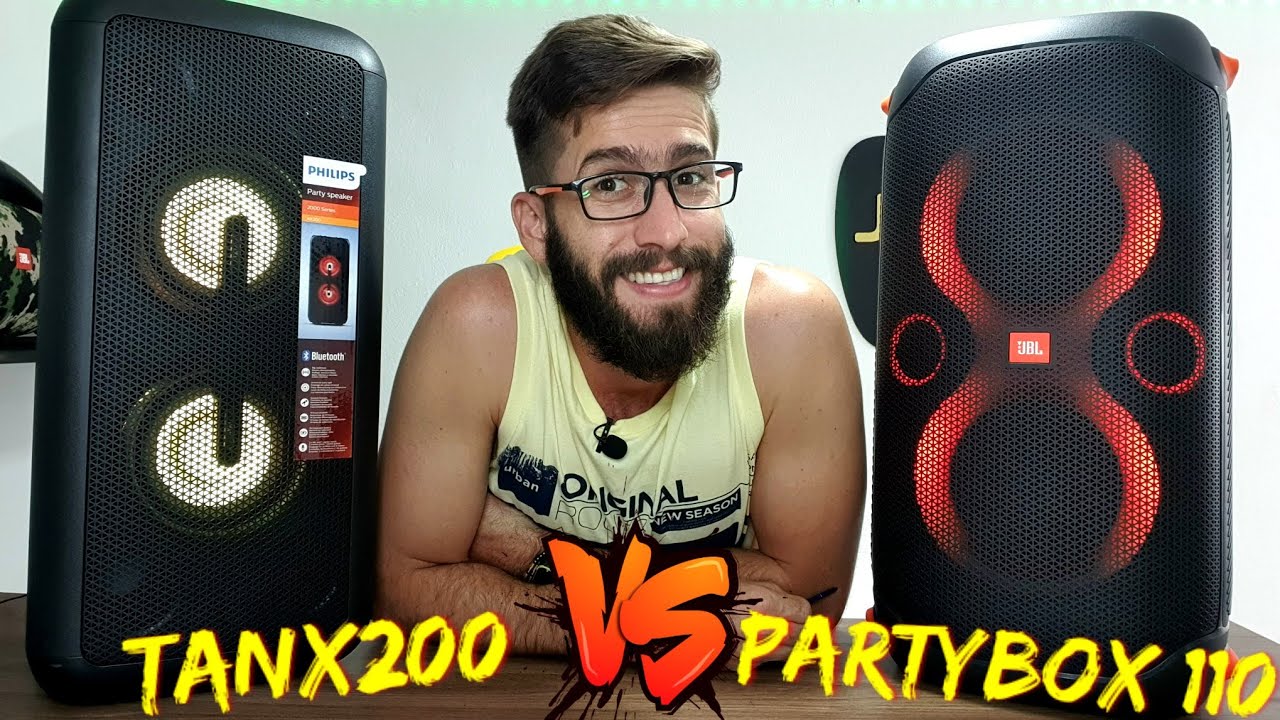 PHILIPS TANX200 80W Vs JBL PARTYBOX 110 160W: Qual é a melhor Caixa de Som? (Comparativo)
