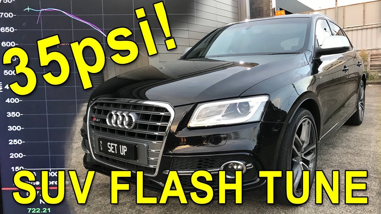Флеш-тюнинг Audi SQ5 с двумя турбонагнетателями для ежедневного использования до 35 фунтов на кв....