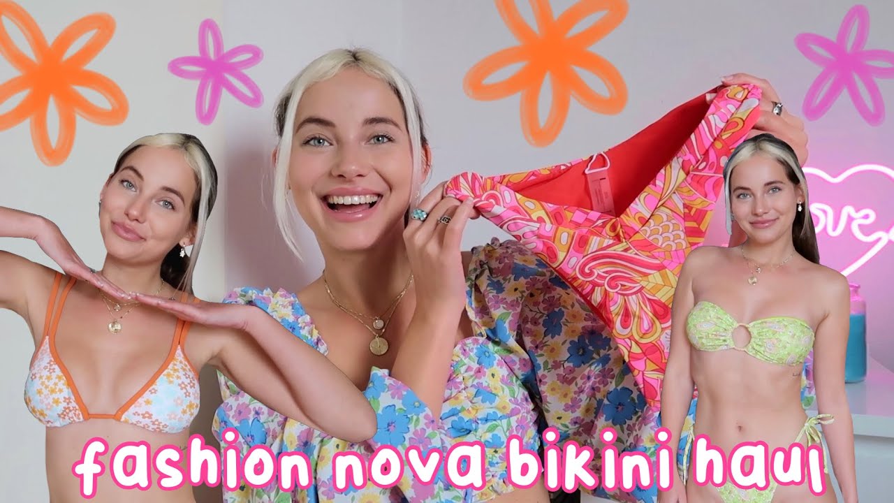 a ~super cute~ bikini haul 2022 (try-on) ft. Fashion Nova