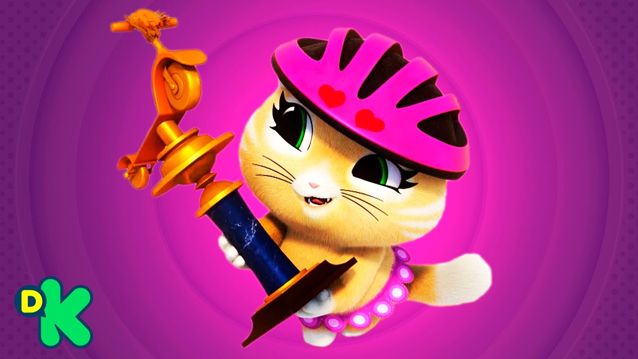 Cãezinhos e gatinhos competem como amigos em corrida | 44 Gatos | Discovery Kids Brasil