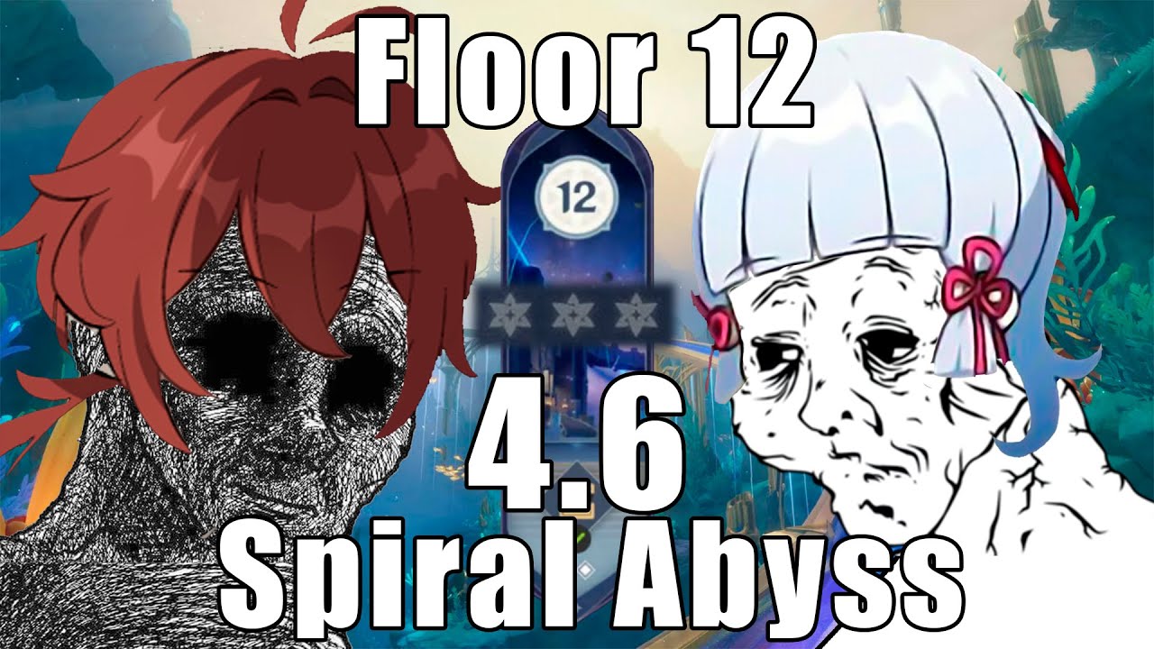Spiral abyss: Floor 12 | 4.6 Genshin impact | Gameplay no commented | No stars just pain