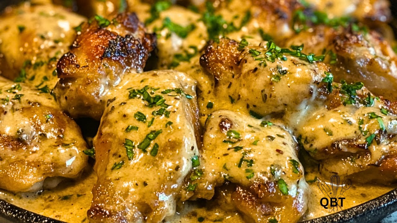 Рецепт куриных крылышек в сливочном соусе с чесноком и пармезаном | Быстрые блюда за 30 минут