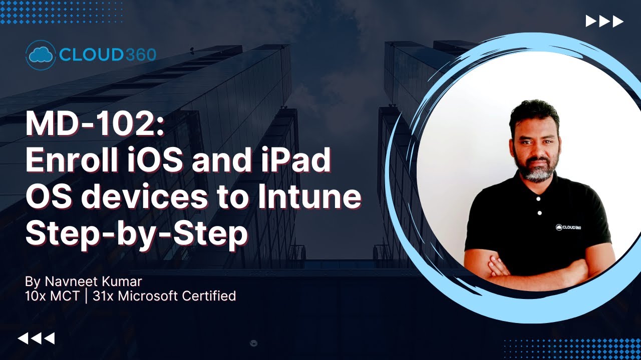 MD-102: Регистрация устройств iOS и iPad OS в Microsoft Intune — демонстрация