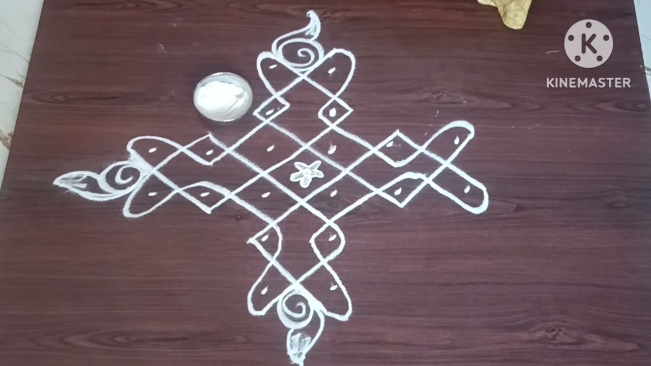6*2*2 dot traditional kolam || rangoli by pratima 🌸