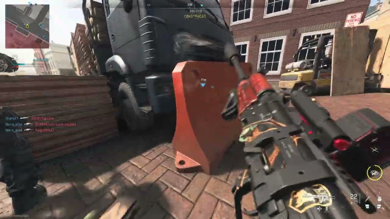 Jogando mais uma partida no modo multijogador de Call of duty Modern Warfare 2