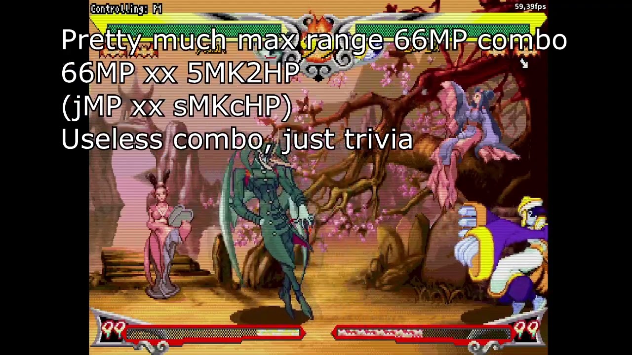 [Jedah] Basic Jedah combos ~ Vampire Savior/Darkstalkers 3