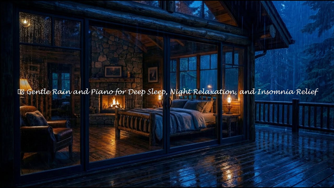Overthinking at Night? Rain Sounds and Piano for Deep Sleep and Relaxation 🧠 #TWq