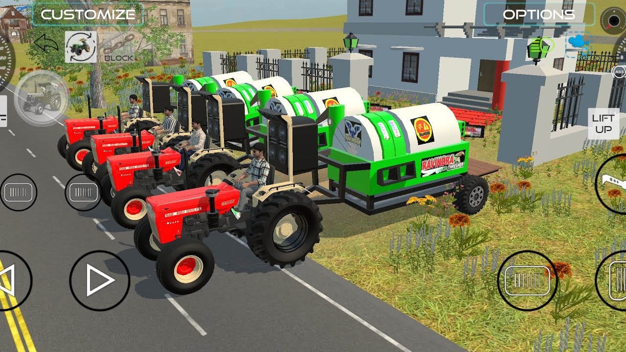 🚜 Swaraj 855 with Threser|Returns By Trolley Loaded|#androidgameplay #tractor #viral #mobilegaming 