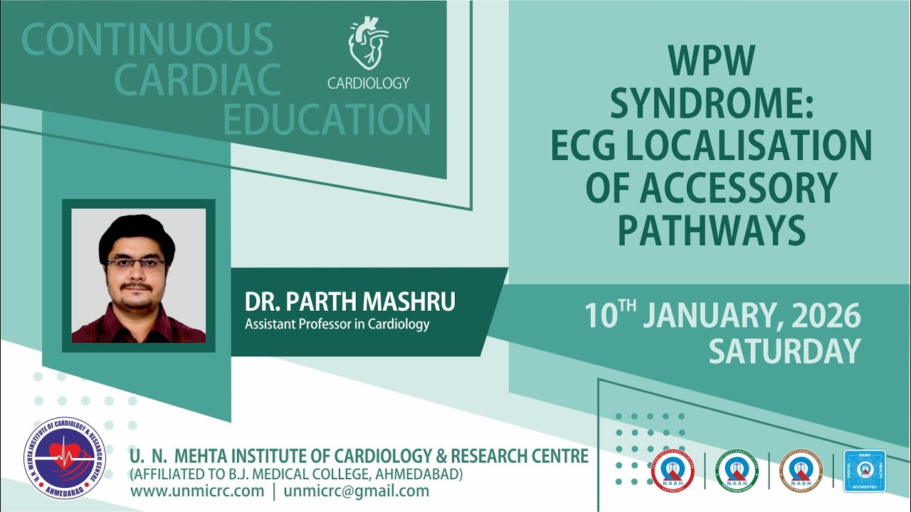 WPW SYNDROME ECG LOCALISATION OF ACCESSORY PATHWAYS-CCE(CARDIOLOGY) 10.01.2025