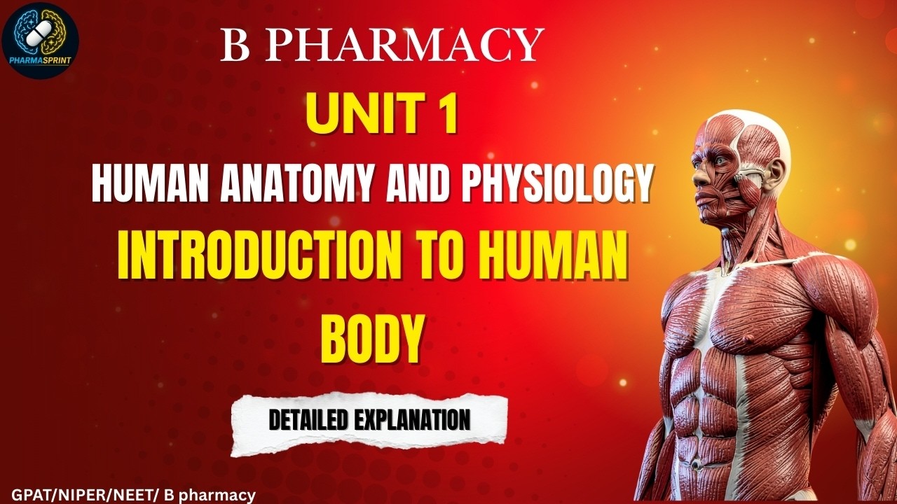 Introduction to Human Body | HAP 1 | B pharmacy
