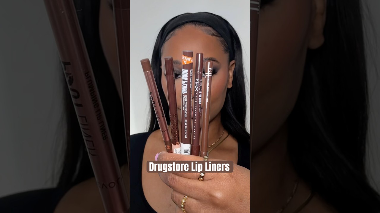 Drugstore lip liners for dark skin🤎👏🏾 #makeup #lipliner #drugstoremakeup