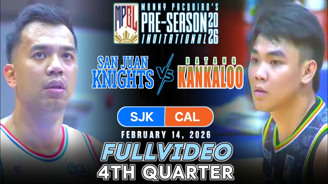 MPBL 2026 PRE-SEASON FULLVIDEO 4TH QUARTER | SAN JUAN VS CALOOCAN (FEBRUARY 14, 2026)