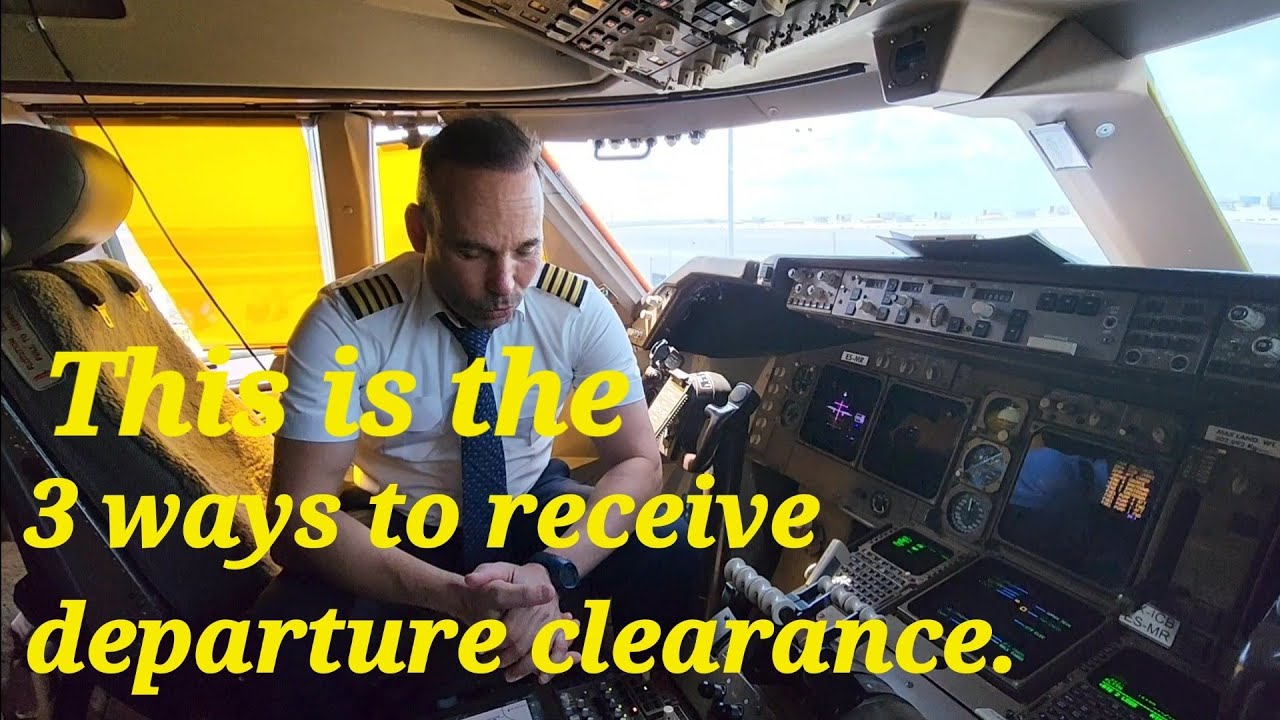 What are the 3 ways to receive departure clearance..? Which one to use in USA?..  B-747 at Houston.