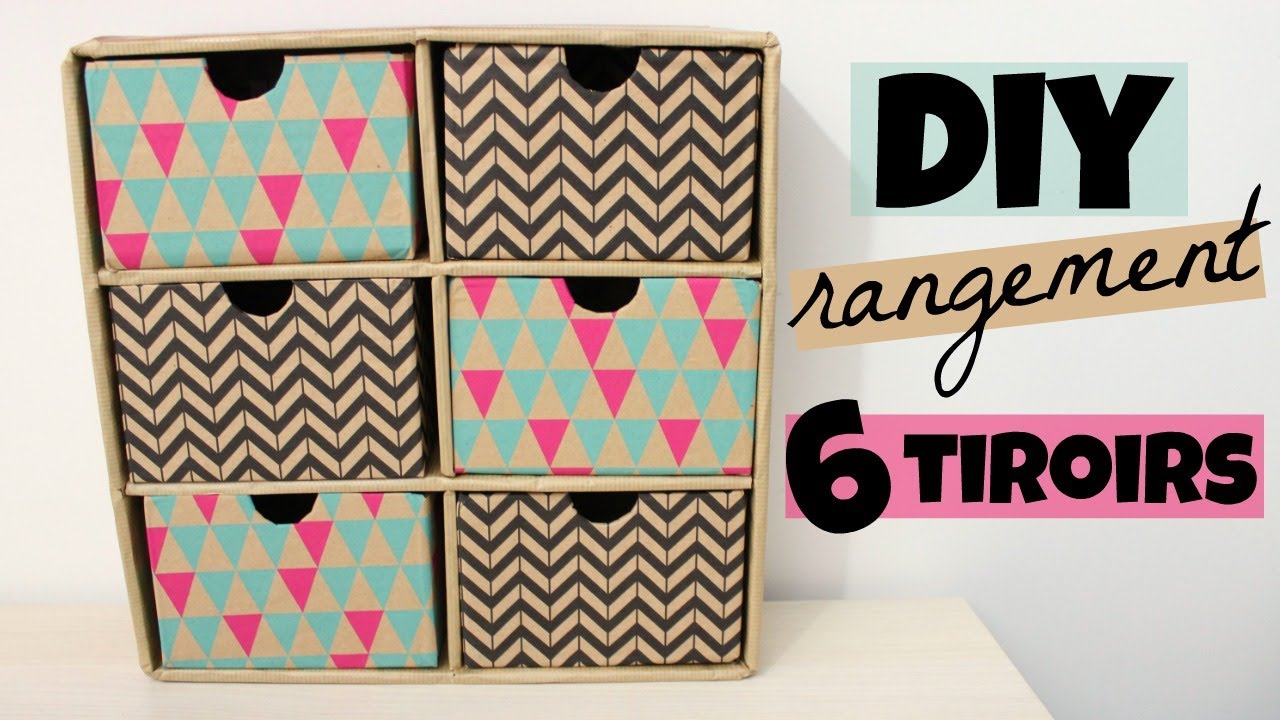 DIY rangement bureau à tiroir