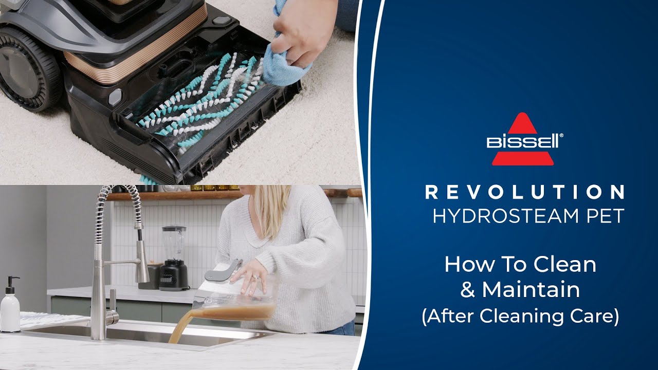 How to Clean & Maintain After Cleaning Care | Revolution&reg; HydroSteam&trade; Pet Carpet Cleaner