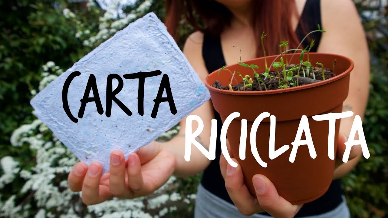 DIY: CARTA RICICLATA con SEMI 🌻