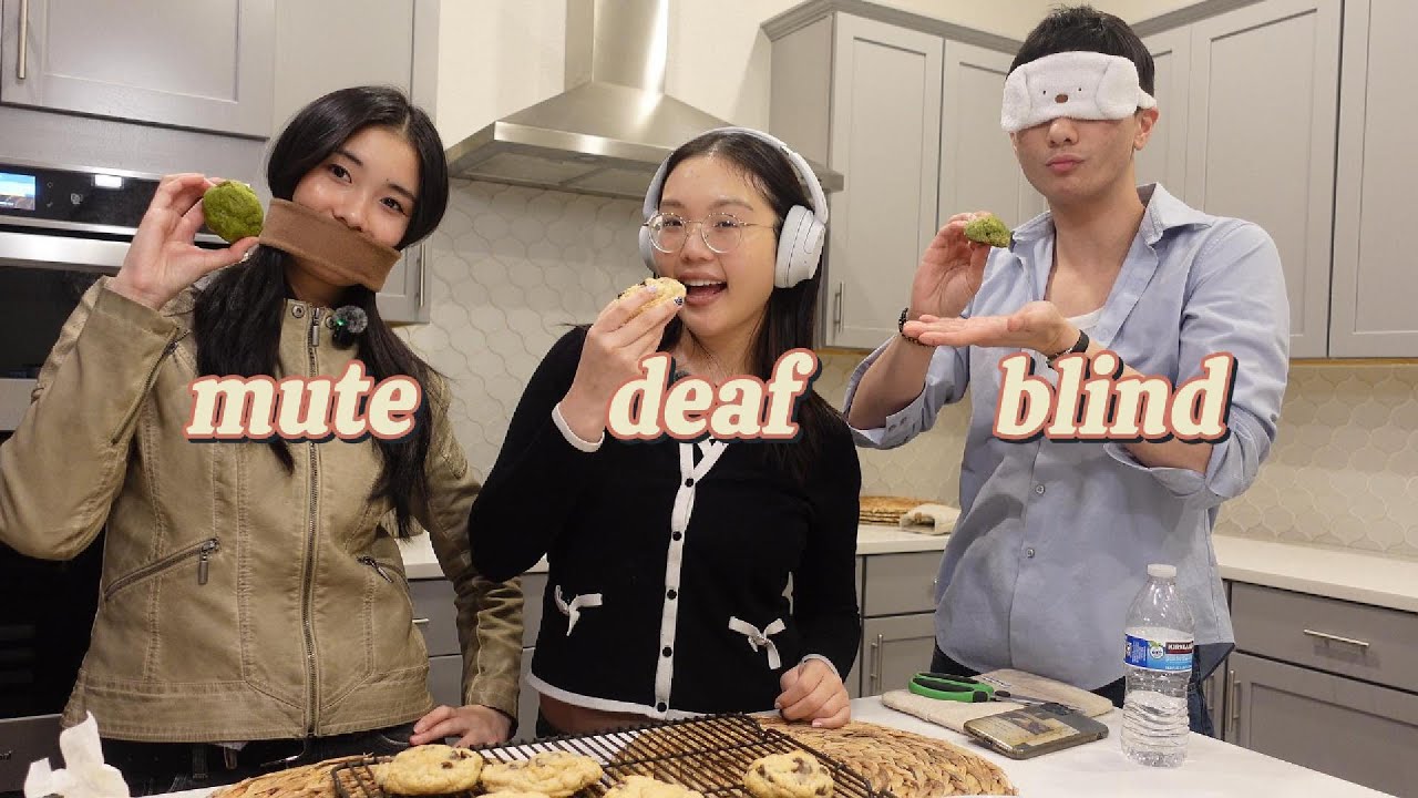blind, deaf, mute baking challenge👩🏻‍🍳 ₊˚🍪 ˚ෆ