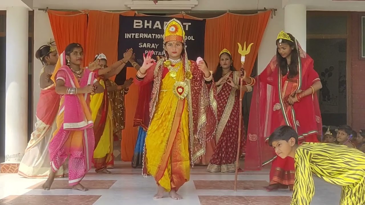 NAVRATRI SPECIAL: Aigiri Nandani(Mahisasurmardini  Stotram) by Bharat International School