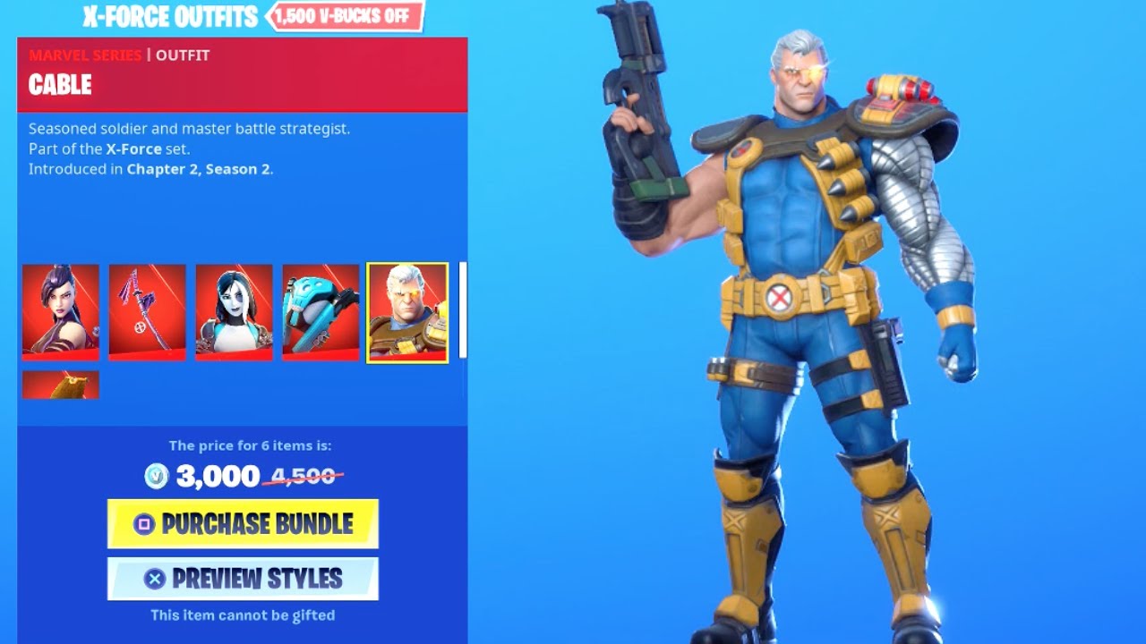 *NEW* X-MEN Skin BUNDLE..! (Marvel Item Shop) Fortnite Battle Royale
