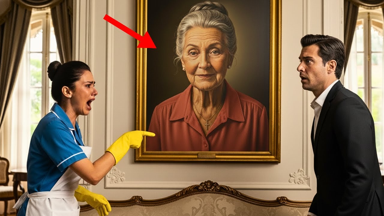 ¡JEFE, SU MADRE ESTÁ VIVA LA VI EN EL MANICOMIO!— GRITÓ LA EMPLEADA AL VER EL RETRATO EN LA MANSIÓN