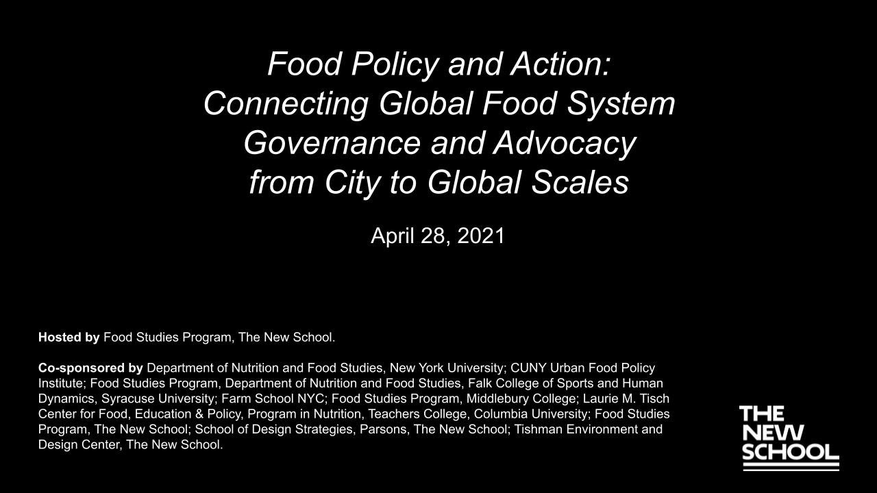 Food Policy and Action