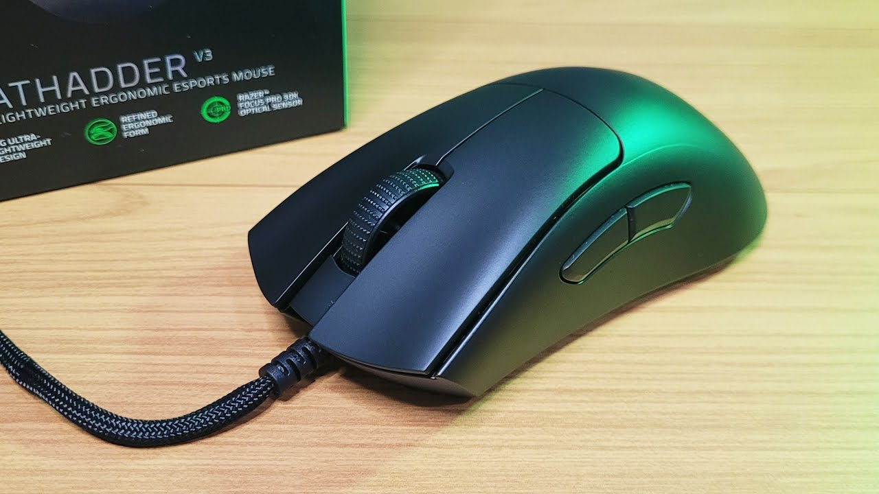 Razer Deathadder V3 8KHz - Review PT-BR | Mais Leve e com Revestimento mais Premium