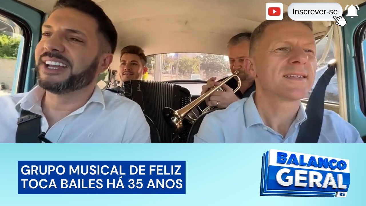 De Fusca com Samuca: banda Brilha Som pega carona e vai parar na feira