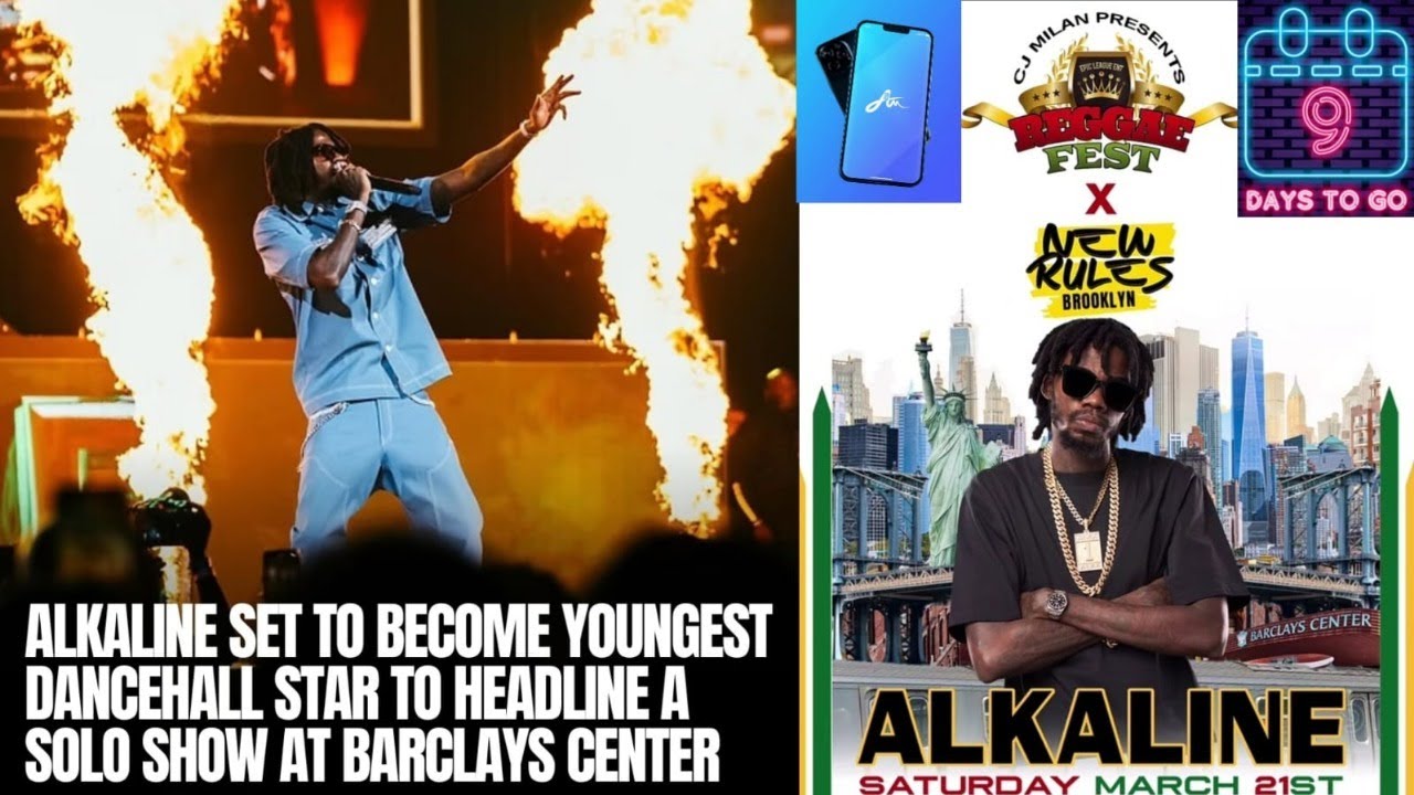 Alkaline To Create HISTORY YOUNGEST DANCEHALL STAR TO Headline BARCLAYS Center |ALBUM💿🥶 BUILD DAY2