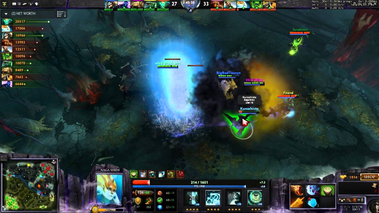 Dota 2 : Offlane Naga , long saga