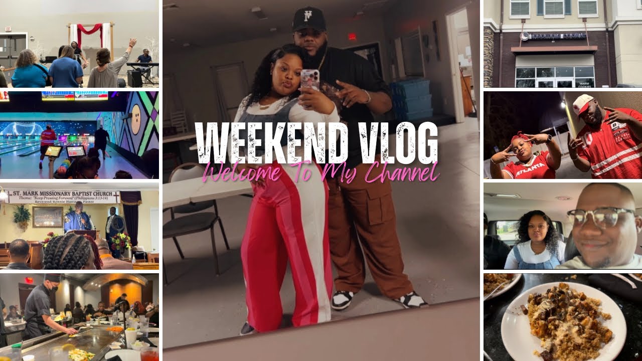 Weekend vlog+ bowling +church+family fun etc 