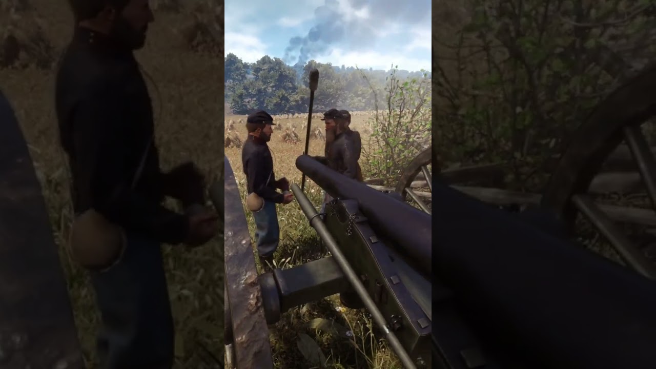 War of Rights - Union Artillery firing over Burnside's Bridge
