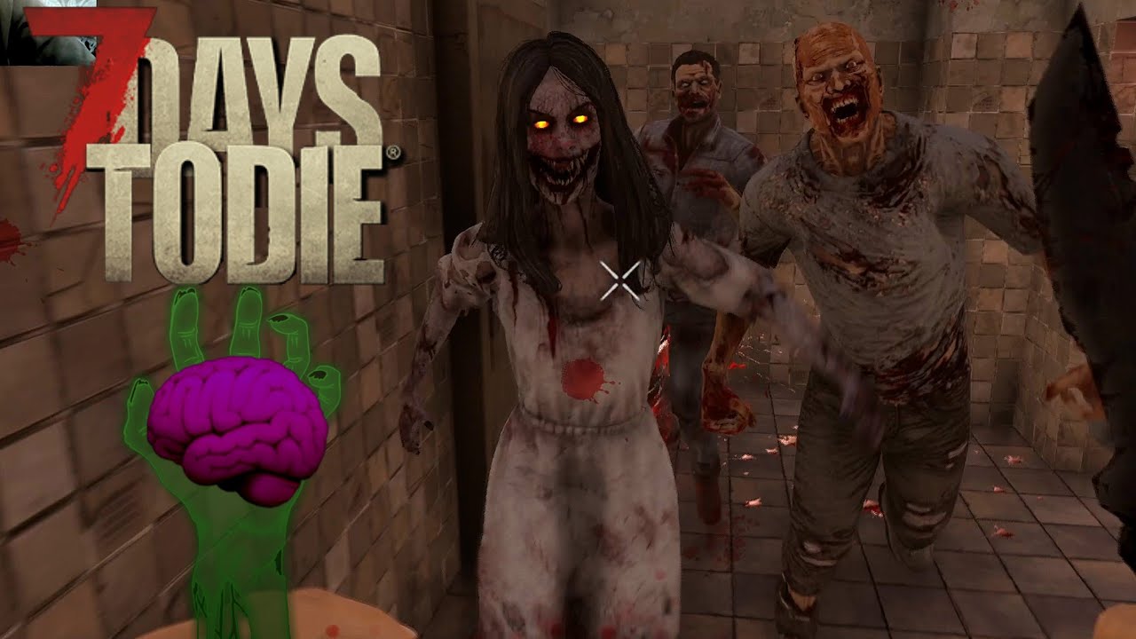 7 days to die 2.5 На Меня Напала Орда Красно Глазых Зомби!!
