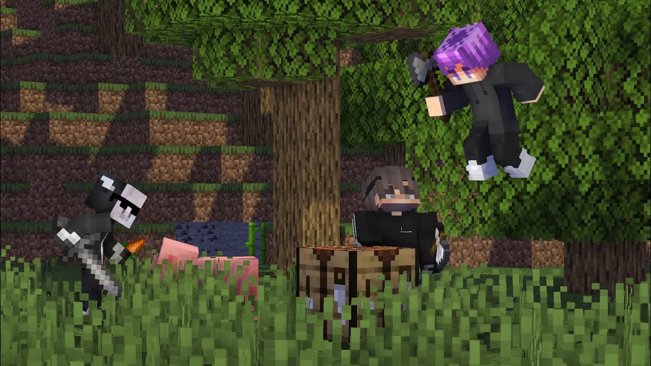 PIACHU vs SAGI vs PITER (minecraft achievment hunt)