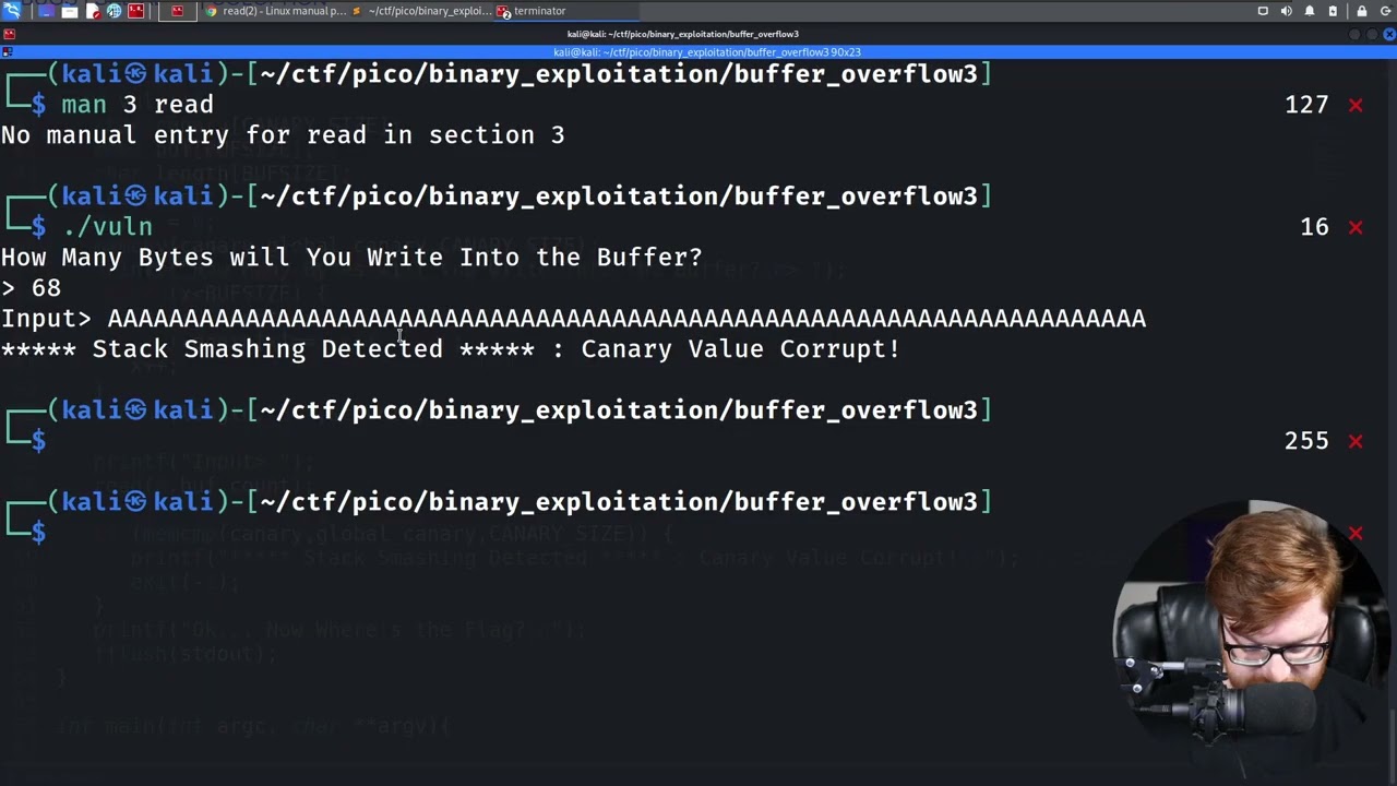PWN - Bruteforcing Stack Canaries (PicoCTF 2022 #44 'buffer-overflow3')