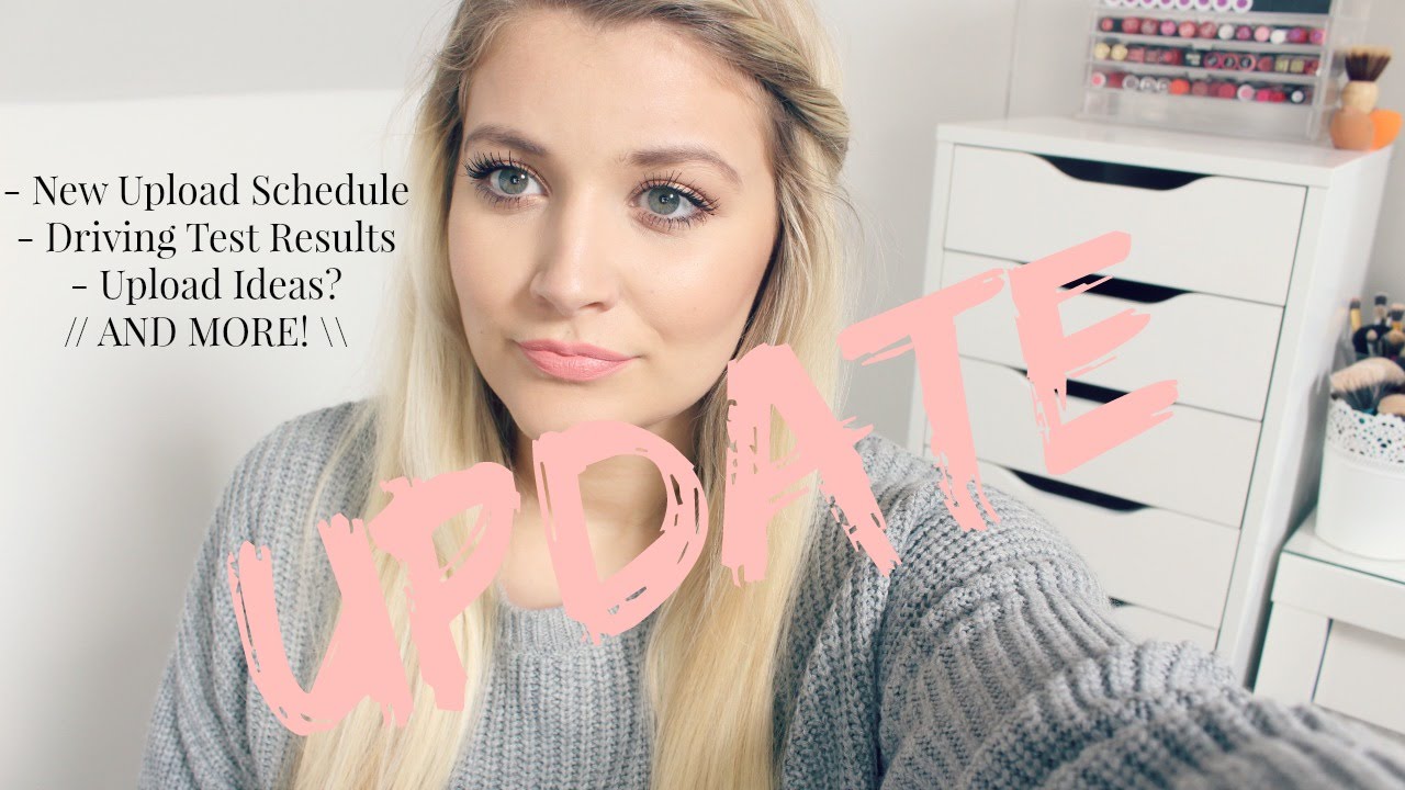 UPDATE // New Upload Schedule // Driving Test Results & MORE! | Luce Stephenson