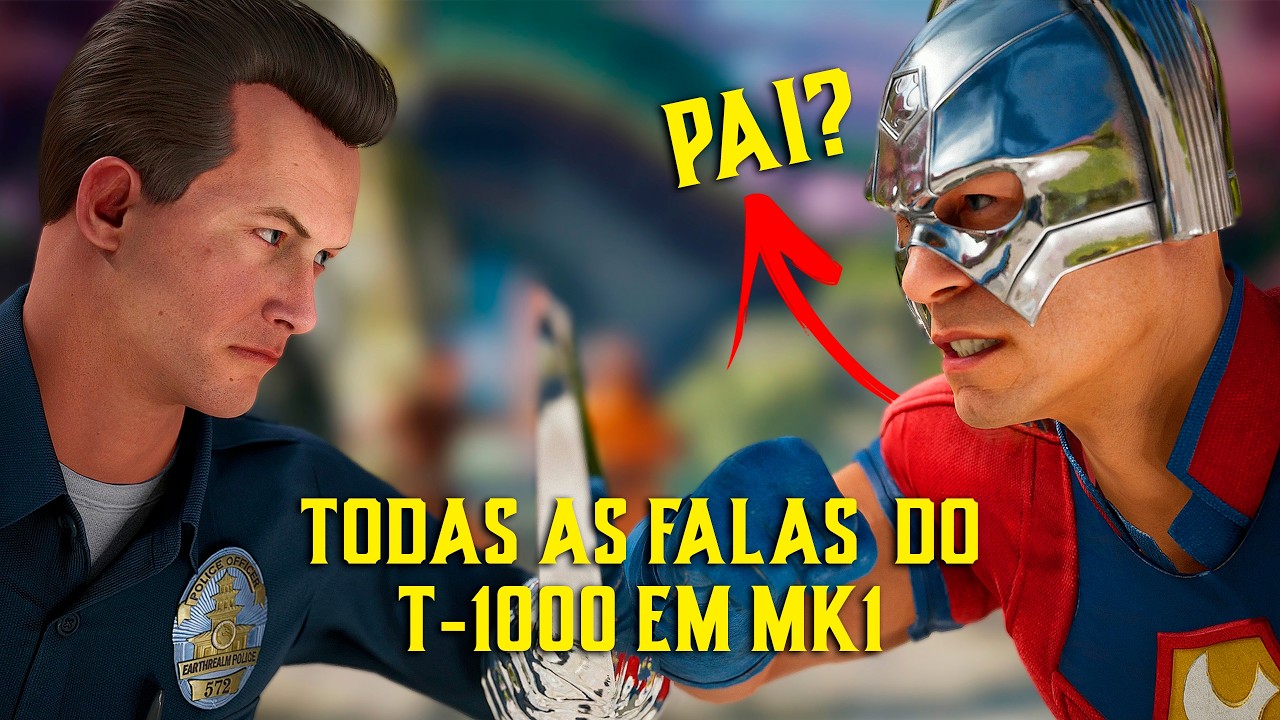 Todas as FALAS do T1000 em Mortal Kombat 1 - DUBLADO
