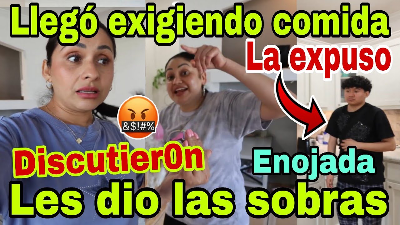 🚨Llegó exigiendo comida💥😮Enojada😡Les dio las sobras😱🤦‍♀️La expuso🫢