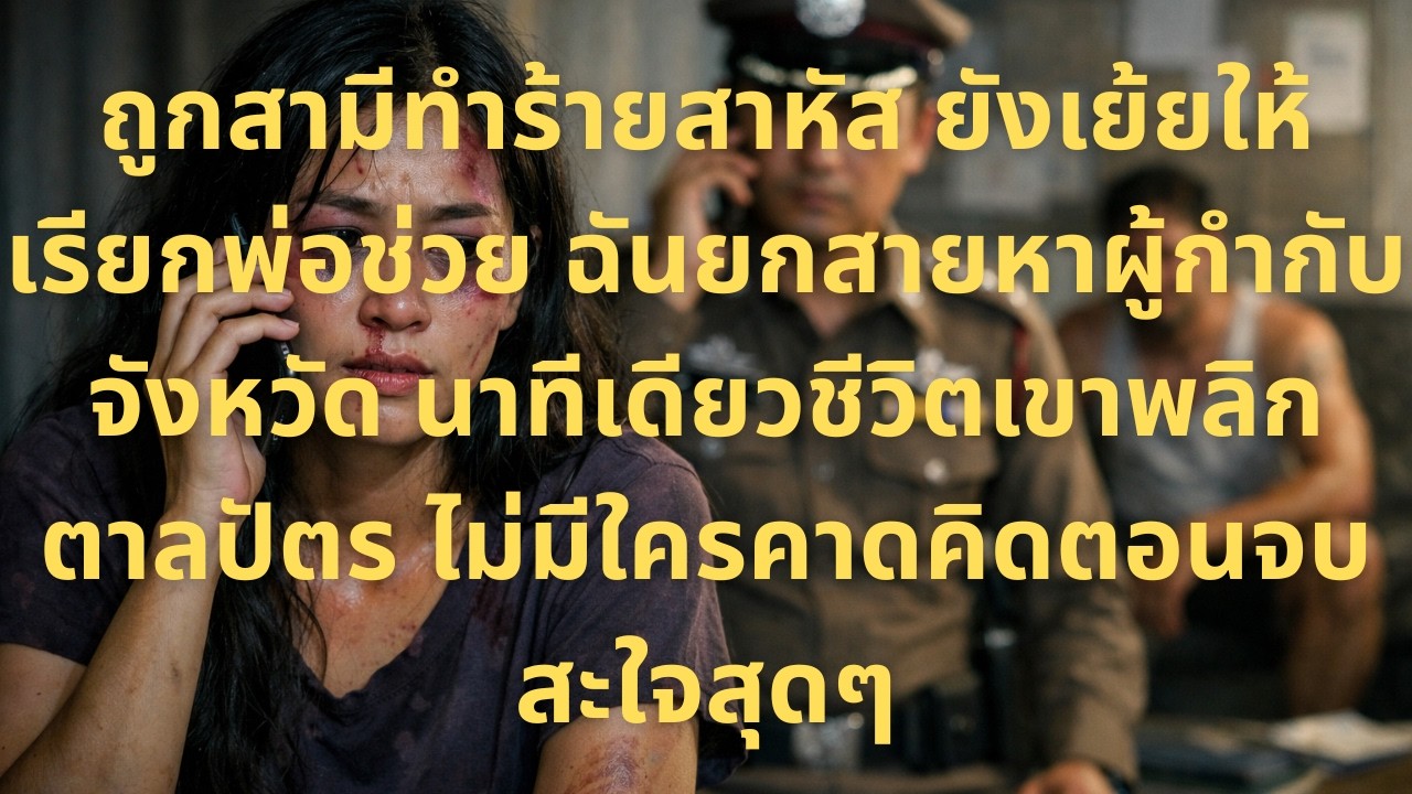 ถูกสามีทำร้ายอย่างโหดเหี้ยม แล้วยังท้าทายว่า เรียกพ่อแกมาช่วยสิ ฉันจึงโทรหาผู้กำกับการตำรวจจังหวัดทั
