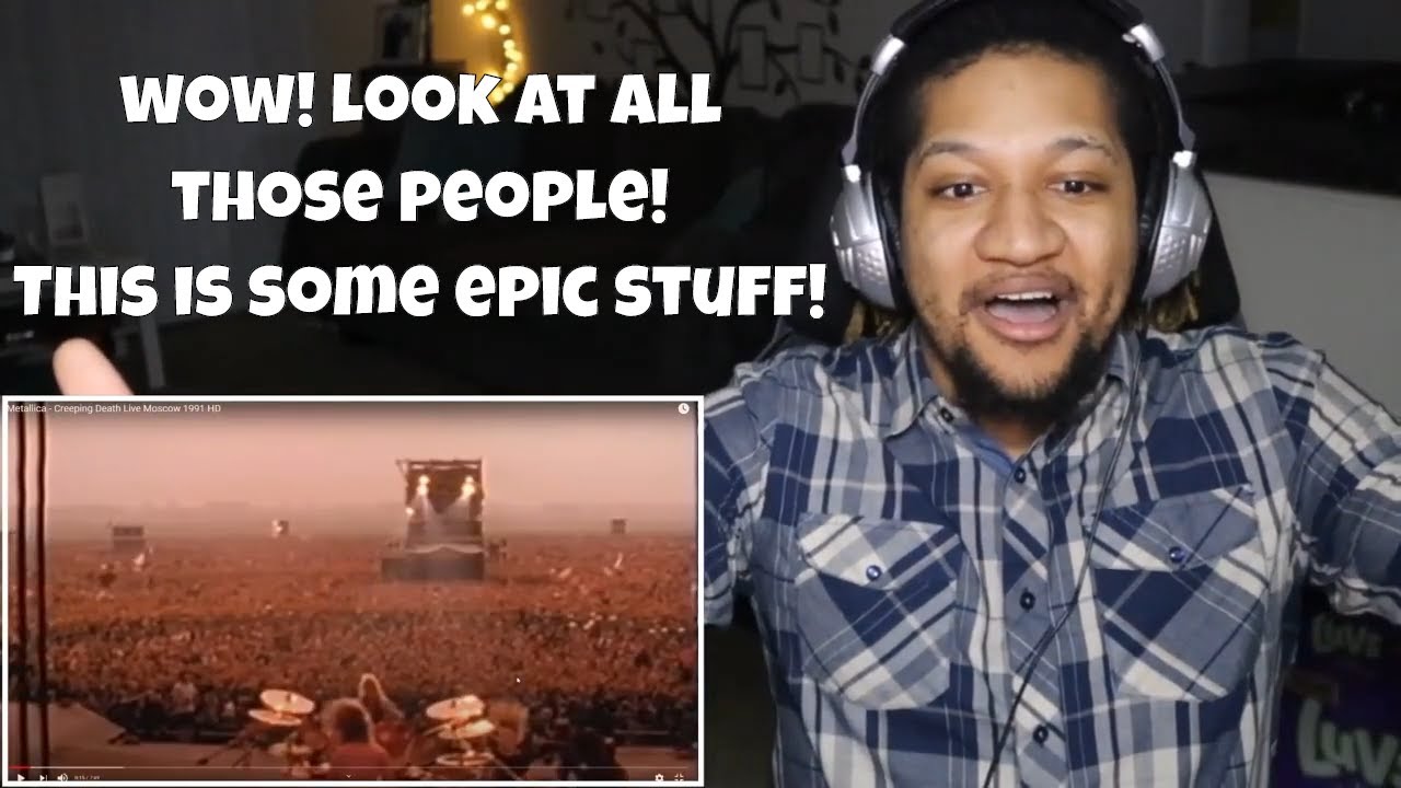 (Reaction) Metallica - Creeping Death Live Moscow 1991 HD