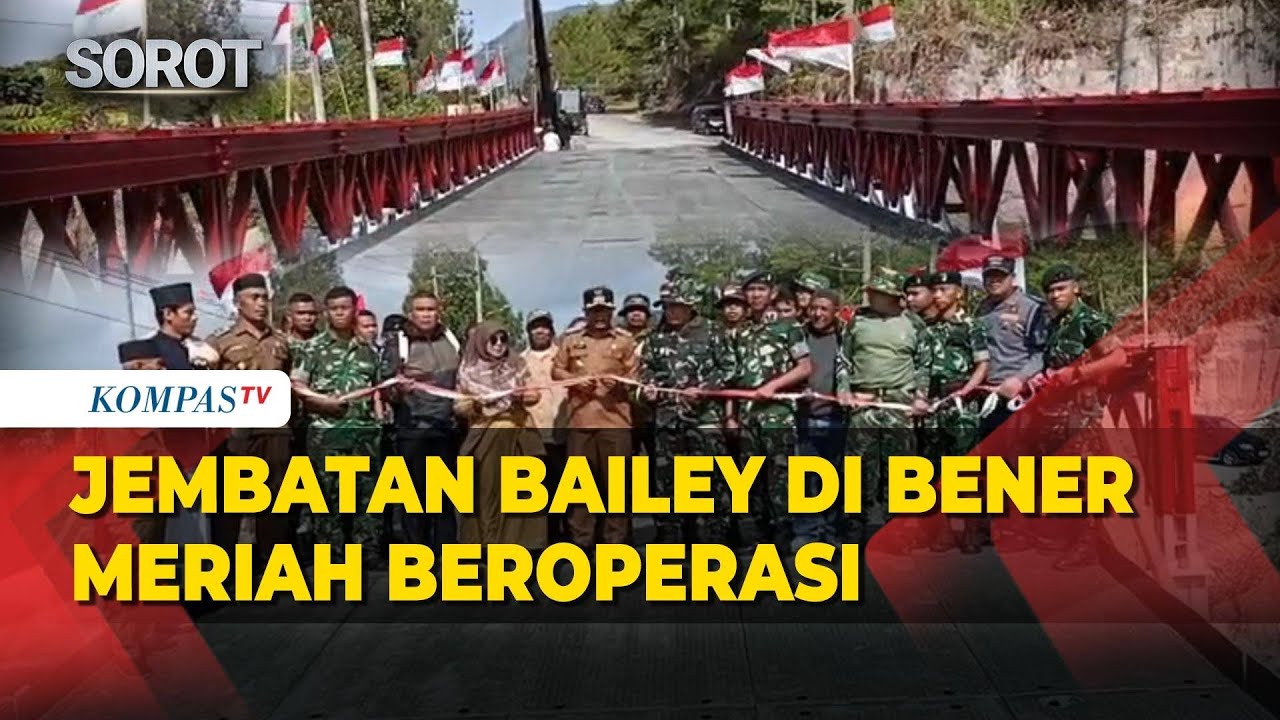 Jembatan Bailey di Bener Meriah Rampung Dibangun, Warga dan TNI Gelar Syukuran