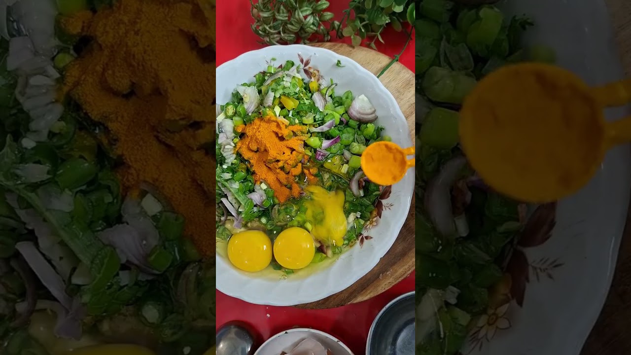 শীতের সবজি ও ডিম দিয়ে বড়া 