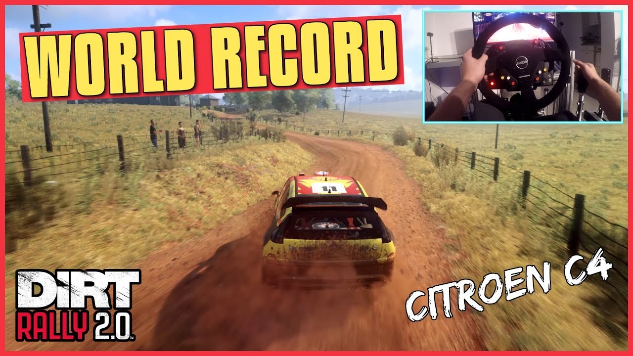 DiRT Rally 2.0 | Citroen C4 WORLD RECORD (Thrustmaster Wheel Cam Gameplay)