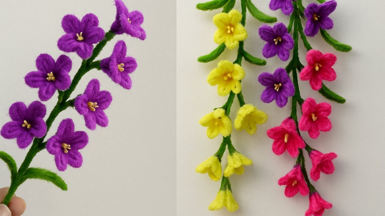モールフラワーを簡単に作る方法 make flowers with pipecleaners