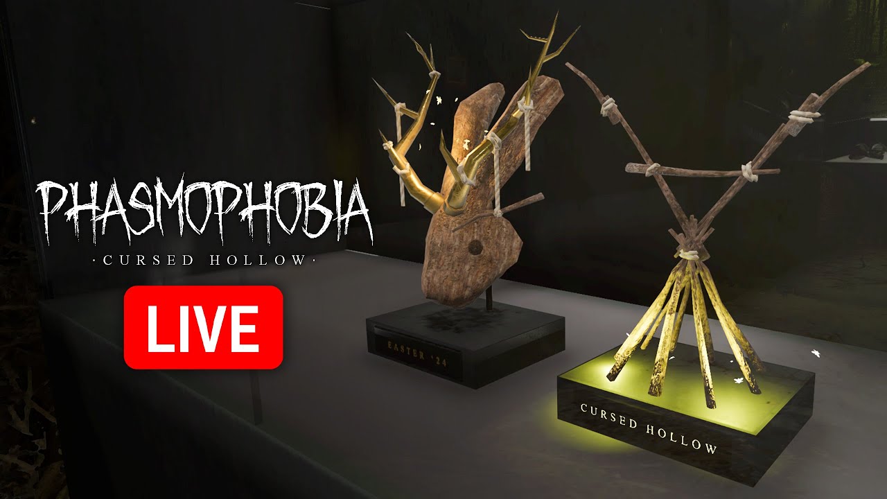 Still Working on My Trophy Upgrade | Easter Event 2025: Cursed Hollow | Phasmophobia - LIVE