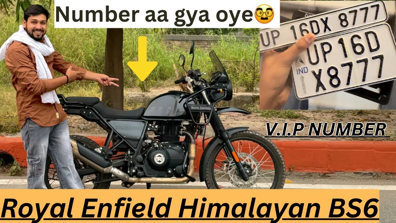 Number आ गया🥸 || Modification Start ॥Himalayan Royal Enfield BS6|