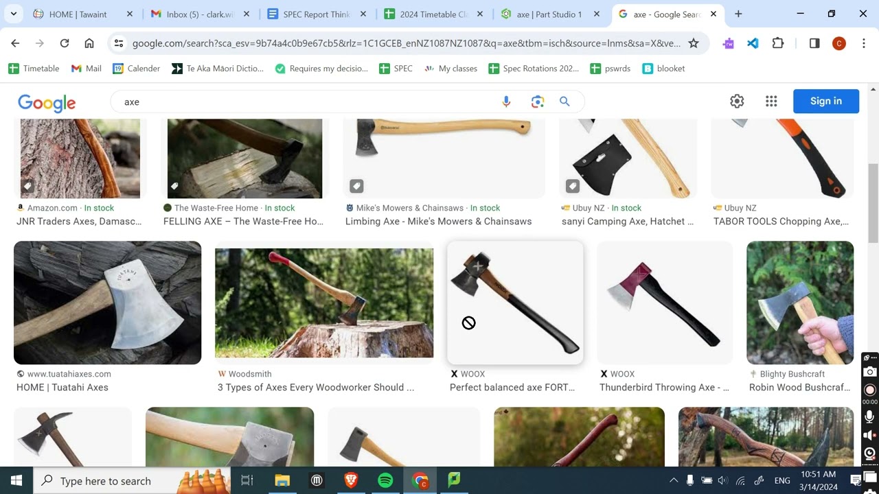 How to design an axe in Onshape