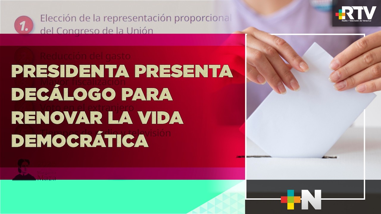 Sheinbaum presenta los 10 puntos clave de la reforma constitucional electoral #RTVNoticias